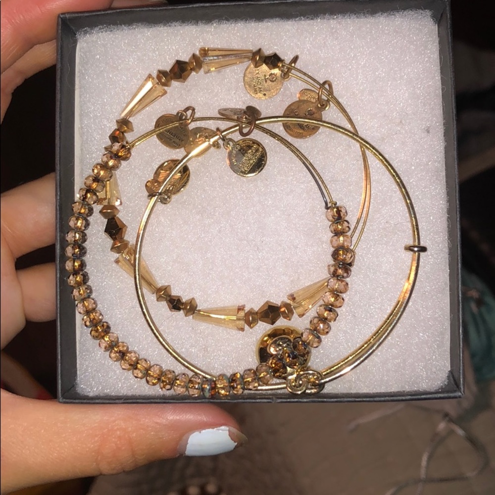 3 Alex & Ani bangles